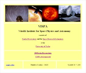 Old VISPA home page